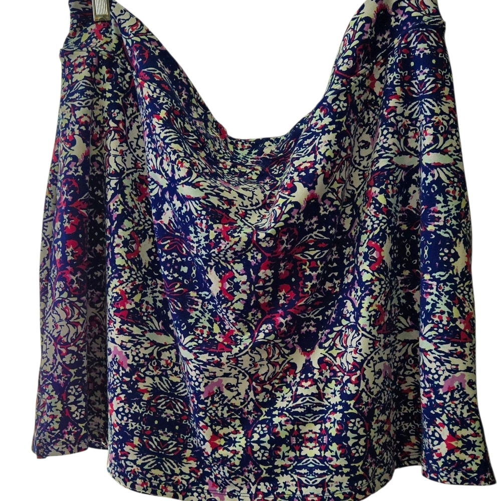 Tranquility by Colorado Clothing Skort Blue White Pink Pattern XXL
